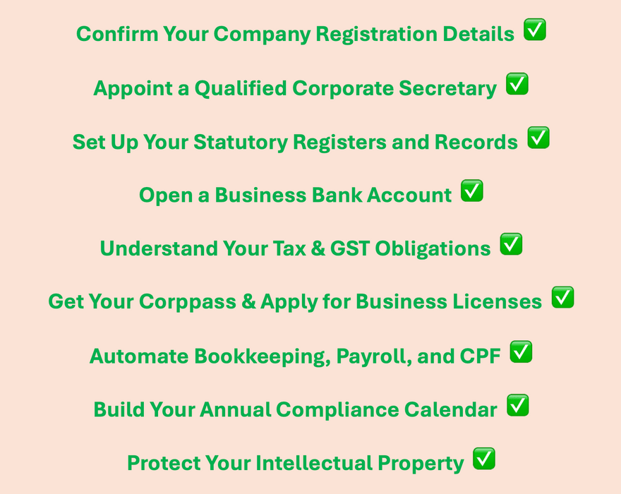 What To Do After Company Registration in Singapore: A Complete Checklist